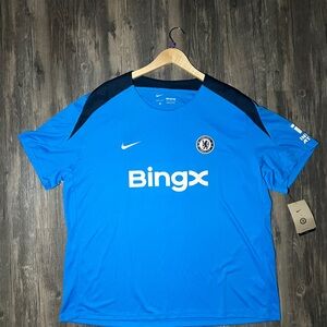 Nike Blue and Black Men's Jersey
